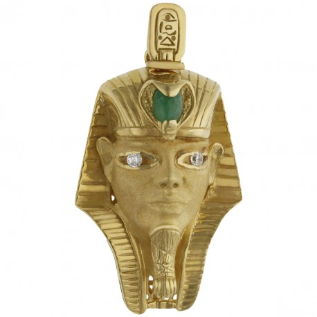 Colgante Cabeza Tutankamon Oro 1ª Ley 18 Kilates