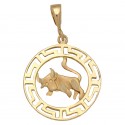 Colgante Horoscopo Acuario Oro 1ª Ley 18 Kilates