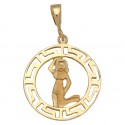 Colgante Horoscopo Acuario Oro 1ª Ley 18 Kilates