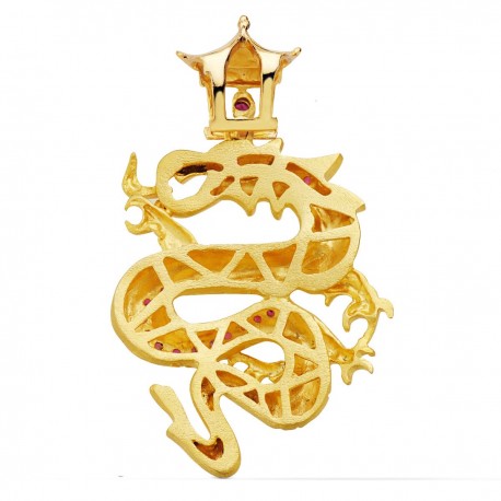 Colgante Dragon Oro 1ª Ley 18 Kilates