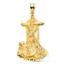 Colgante Virgen De Las Angustias Oro 1ª Ley 18 Kilates