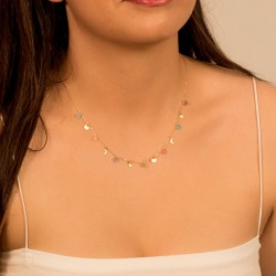 Gargantilla Oro  Amarillo Chapas y Lunas 2