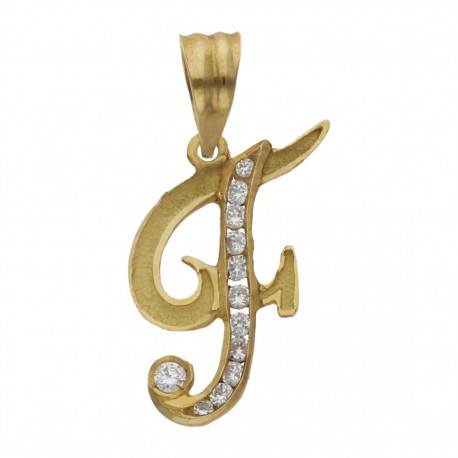 Colgante Inicial Oro 1ª Ley 18 Kilates