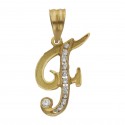 Colgante Inicial Oro 1ª Ley 18 Kilates