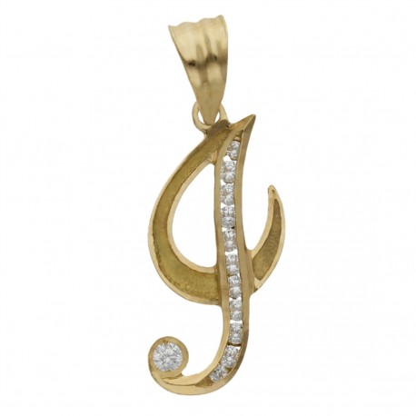 Colgante Inicial Oro 1ª Ley 18 Kilates