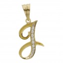 Colgante Inicial Oro 1ª Ley 18 Kilates