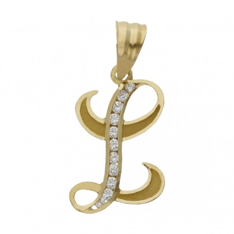 Colgante Inicial Oro 1ª Ley 18 Kilates
