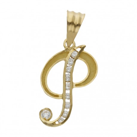 Colgante Inicial Oro 1ª Ley 18 Kilates