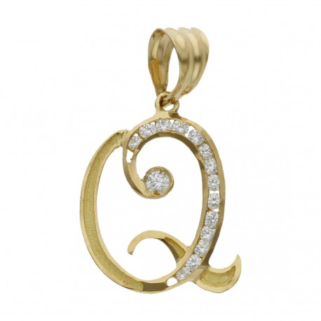 Colgante Inicial Oro 1ª Ley 18 Kilates