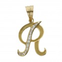 Colgante Inicial Oro 1ª Ley 18 Kilates
