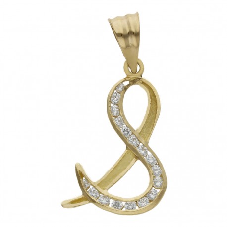 Colgante Inicial Oro 1ª Ley 18 Kilates