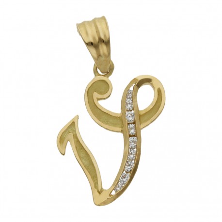 Colgante Inicial Oro 1ª Ley 18 Kilates