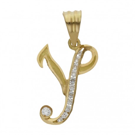 Colgante Inicial Oro 1ª Ley 18 Kilates