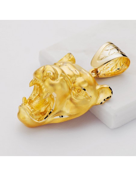 colgante puma caballero oro 1 ley 18 kilates