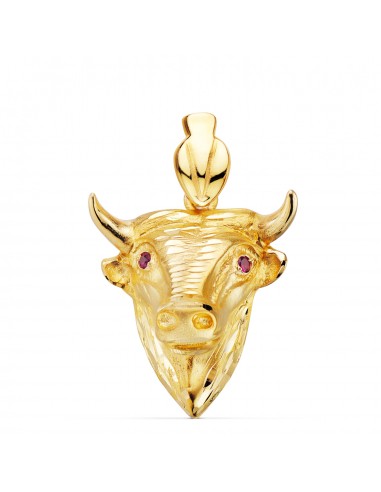 Colgante Cabeza Toro Oro 1ª Ley 18 Kilates
