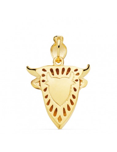 colgante cabeza toro oro 1 ley 18 kilates