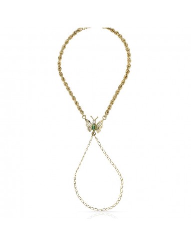 pulsera dedo mariposa oro 1 ley 18 kilates