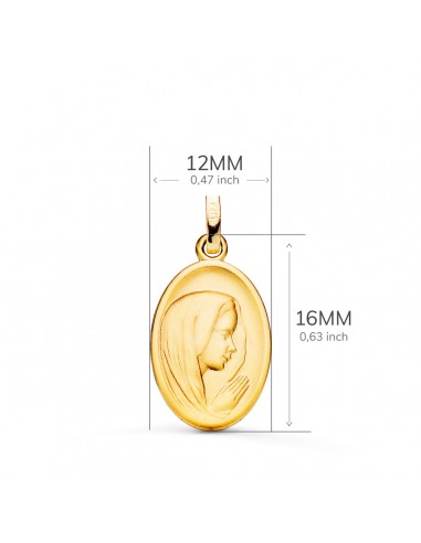 Medalla Virgen Niña Oro 1Ley