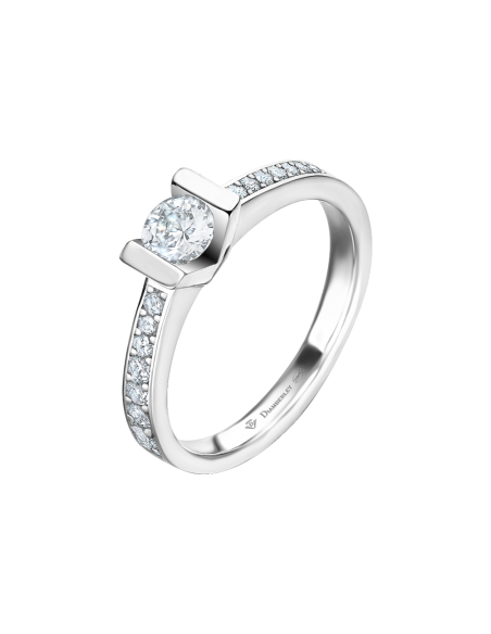 Sortija Oro blanco y diamantes