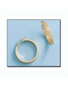 Pendientes Aros Oro 1ª Ley 18 kilates