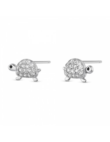 Pendientes Tortuga Circonitas Plata 925mm