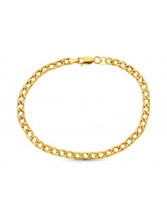 Pulsera Oro 1 Ley Eslabon Barbado