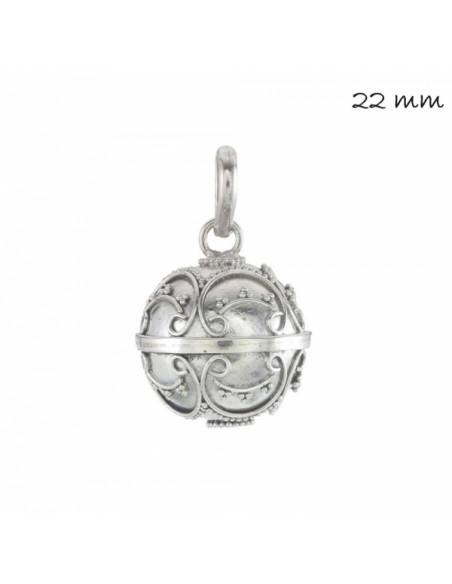 Colgante Llamador De Angeles Plata 1ª Ley 925mm