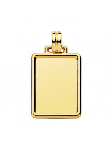 Colgante Chapa Lisa Oro 1ª Ley 18 Kilates