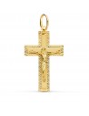 Cruz en Oro de 1 Ley con Cristo