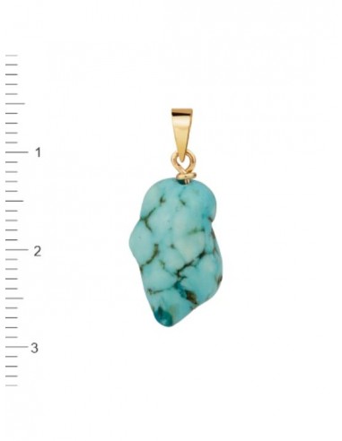 Colgante Turquesa Oro 1ª Ley 18 Kilates