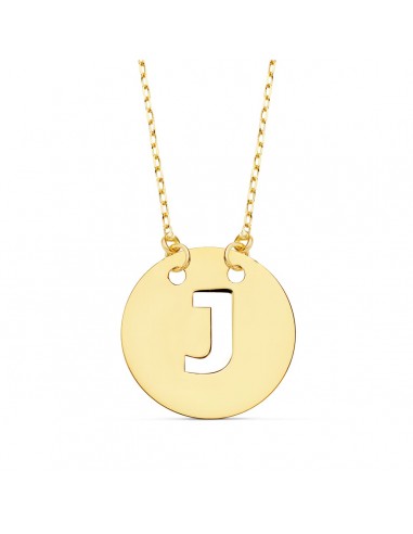 Colgante Letra Oro con Cadena Forzada