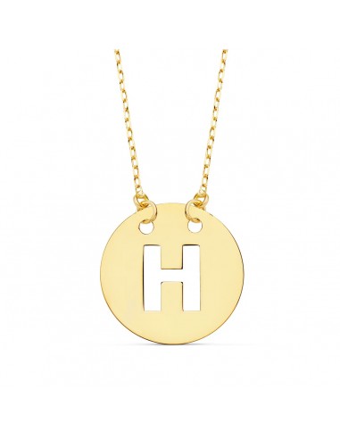 Colgante Letra Oro con Cadena Forzada