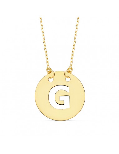 Colgante Letra Oro con Cadena Forzada