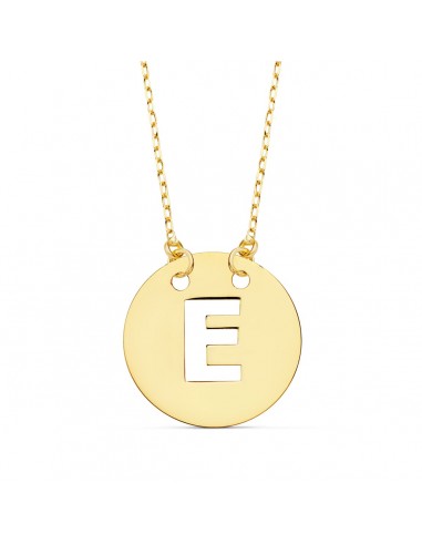 Colgante Letra Oro con Cadena Forzada