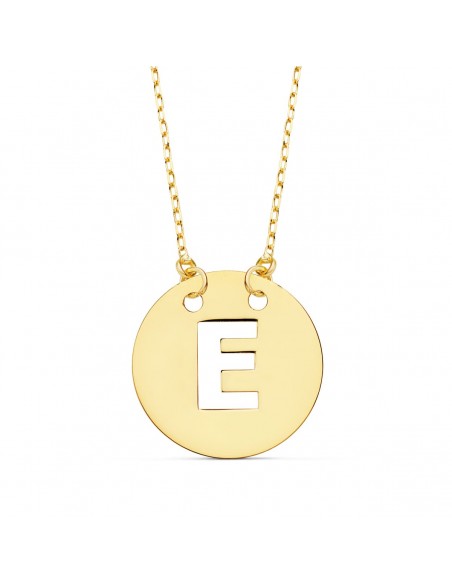 Colgante Letra Oro con Cadena Forzada