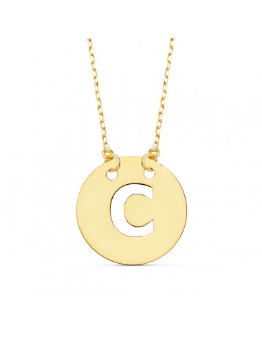 Colgante Letra Oro con Cadena Forzada
