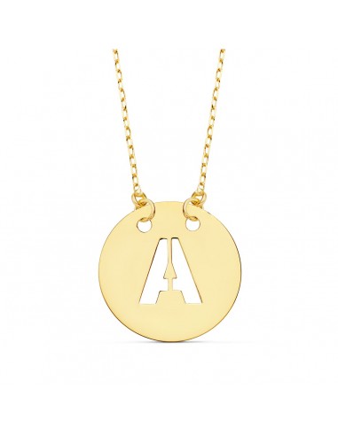 Colgante Letra Oro con Cadena Forzada