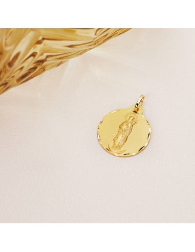 medalla virgen de la almudena oro 1 ley 18 kilates 22mm