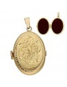 Guardapelo oro 18kl grande oval - 28x38mm | Joyería Lahoz