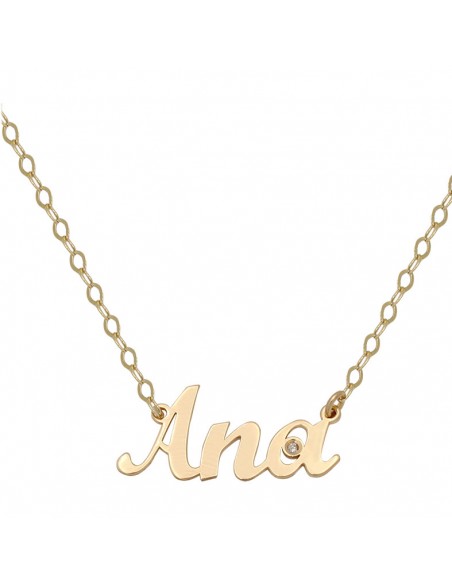 Colgante Nombre con Cadena Oro 1ª Ley
