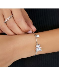 Pulsera Oso Marea en Plata 925 Rodiada con Circonitas | Joyería Lahoz 2