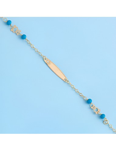 Pulsera Nomeolvides Bebe Oro 1ª Ley 18 Kilates 2