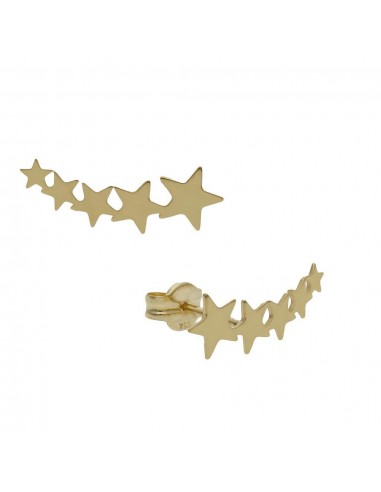 Pendientes Lucarelli Trepadores Estrellas Oro 1ª Ley 18 Kilates