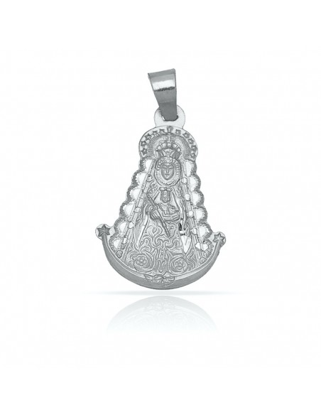 Medalla Virgen Del Rocio Plata 1ª Ley 925mm