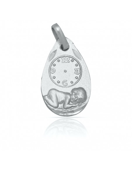 Medalla Bebe Plata 1ª Ley 925mm