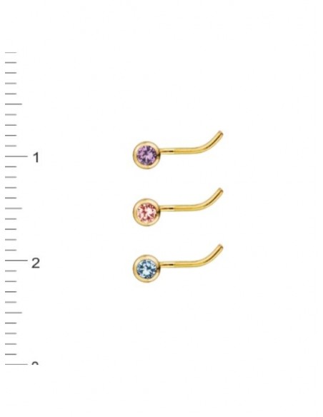 Piercing Nariz Oro 1ª Ley 18 Kilates