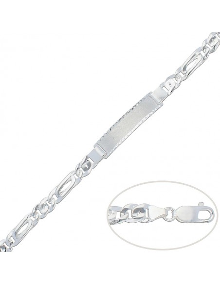 Pulsera Nomeolvides Caballero Plata 1ª Ley 925mm