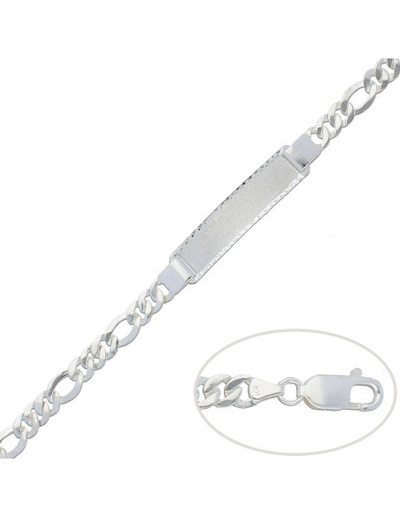 Pulsera Nomeolvides Caballero Plata 1ª Ley 925mm