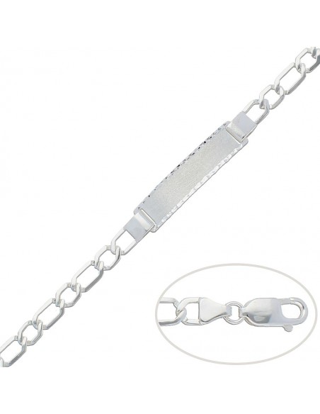 Pulsera Nomeolvides Caballero Plata 1ª Ley 925mm