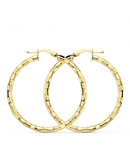 Pendientes Aros Oro 1ª Ley 18 Kilates